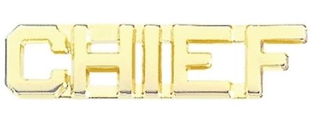 CHIEF COLLAR PINS 1/4" TALL - SOLD in PAIRS.